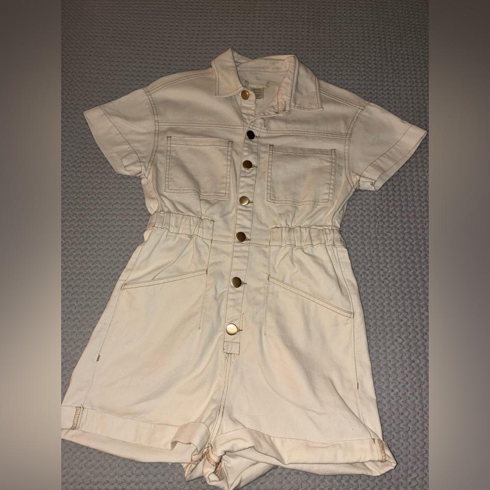 Altar’d State cream utility romper